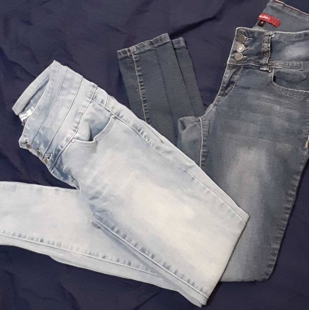 2 pair of YMIi high rise skinny jeans